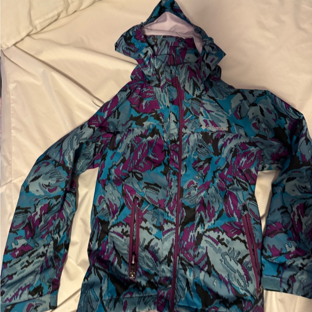Columbia Girls Blue and Purple Ski Jacket